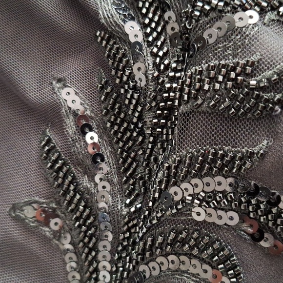 Sequin embroidered Cape sleeve dress.[8]BNWT - Picture 15 of 17